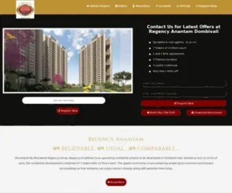 Apaii.com(Regency Anantam By Regency Group at Dombivali) Screenshot