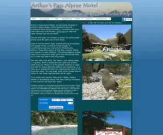 Apam.co.nz(Arthur's Pass Alpine Motel) Screenshot