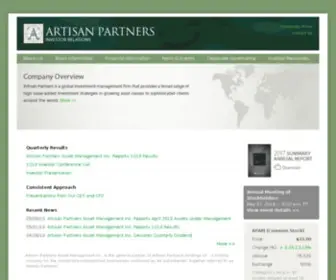 Apam.com(Artisan Partners Asset Management Inc) Screenshot