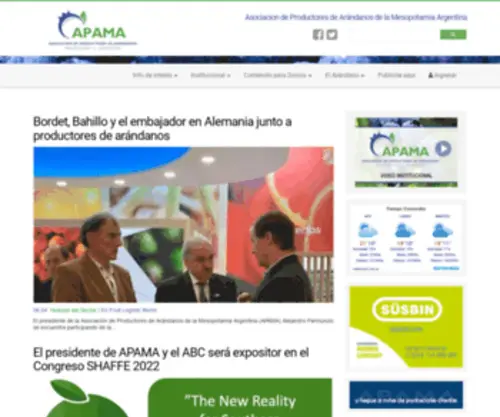 Apama.com.ar(De Arandanos Mesopotamia Argentina) Screenshot
