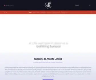 Apamslimited.com(A Life well spent deserve a befitting funeral) Screenshot