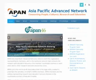 Apan.net(Asia Pacific Advanced Network (APAN)) Screenshot