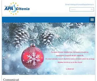 Apaoltenia.ro(Compania de Apa Oltenia) Screenshot