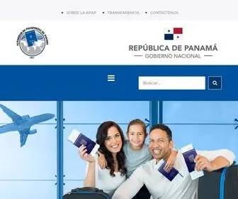 Apap.gob.pa(La Autoridad de Pasaportes de Panamá (APAP)) Screenshot
