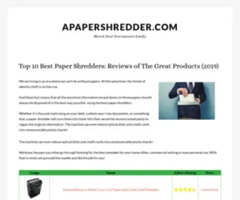 Apapershredder.com(Apapershredder) Screenshot