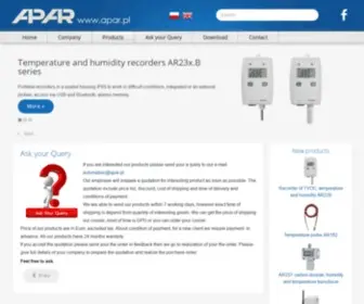 Apar.pl(Regulatory temperatury Rejestratory Przetworniki) Screenshot