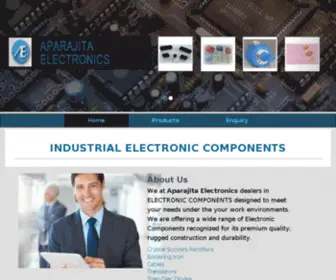 Aparajitaelectronics.com(Industrial Electronic Components) Screenshot