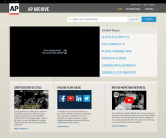 Aparchive.com(AP Archive) Screenshot