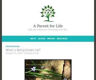 Aparent4Life.com(Jobs are temporary. Parenting) Screenshot