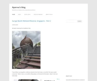 Aparna-A.com(Aparna’s blog) Screenshot