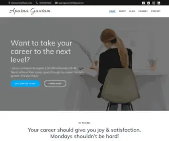 Aparnagautam.com(Become the master of your career) Screenshot