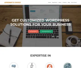 Aparnascodex.com(WordPress Custom Solutions) Screenshot