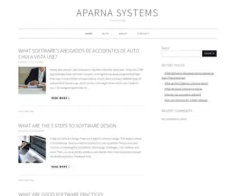 Aparnasystems.com(Aparnasystems) Screenshot
