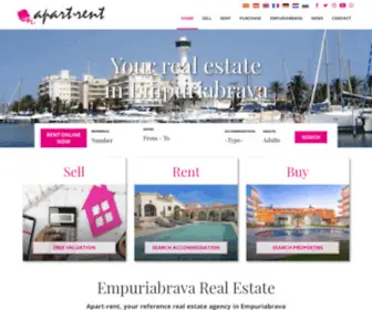 Apart-Rent.com(Apart-rent Real Estate Empuriabrava) Screenshot