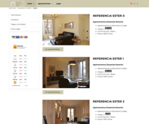 Apartamentos-BCN.com(Apartamentos Barcelona) Screenshot