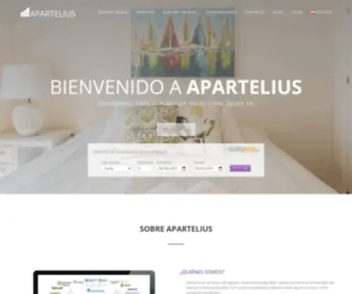 Apartelius.com(Soluciones para alquileres vacacionales) Screenshot