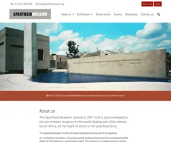 Apartheidmuseum.org(Apartheid Museum) Screenshot