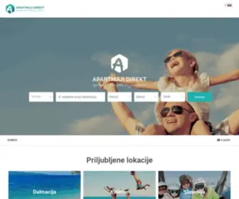 Apartmajidirekt.com(Apartmaji hrvaška) Screenshot
