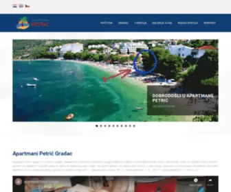 Apartmani-Petric-Gradac.com(Gradac) Screenshot