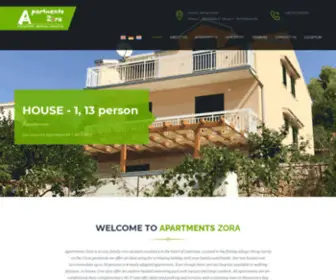 Apartmani-Zora.com(Apartments Zora your next holiday destination in Croatia. Trogir and Ciovo) Screenshot