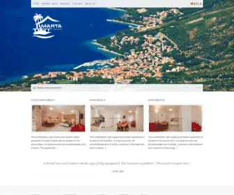 Apartmanimarta.com(Apartments Marta) Screenshot