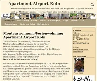 Apartment-Airport-Koeln.de(Apartment Airport Köln) Screenshot