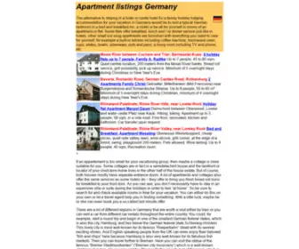 Apartment-Listings.com(Apartment listings Germany Apartments for rent in Munich vacation rentals rental Stuttgart Berlin house Frankfurt flats houses furnished flat Holiday Heidelberg Cologne sale Hamburg Dusseldorf German pictures Fussen Bavaria Accomodation Hessen Nuremberg) Screenshot