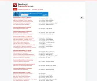 Apartmentassociations.com(Apartment Associations) Screenshot