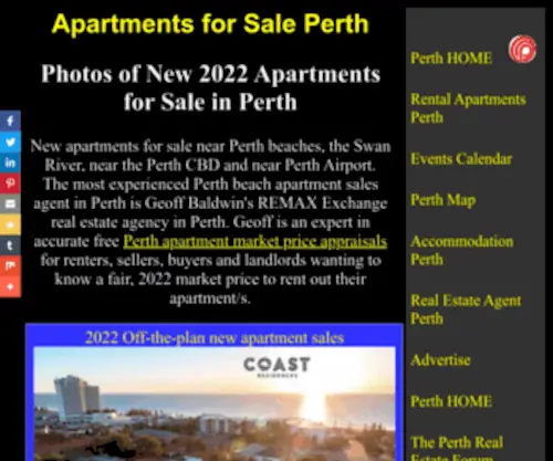 Apartmentperth.com(Apartments for Sale Perth WA) Screenshot