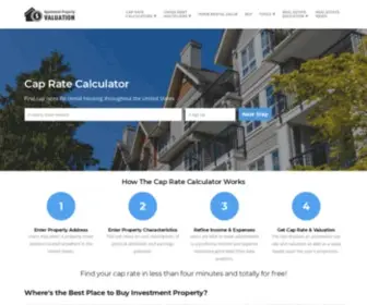 Apartmentpropertyvaluation.com(Current Cap Rate Calculator for Investment Real Estate) Screenshot