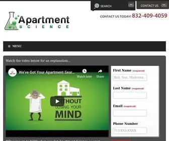 Apartmentscience.com(Houston Apartment Locator) Screenshot