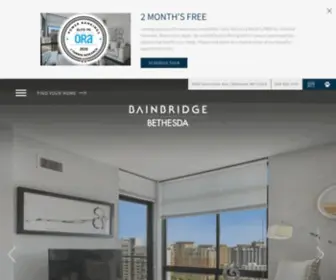 Apartmentsinbethesda.com(Bainbridge Bethesda is an urban apartment community in Bethesda) Screenshot