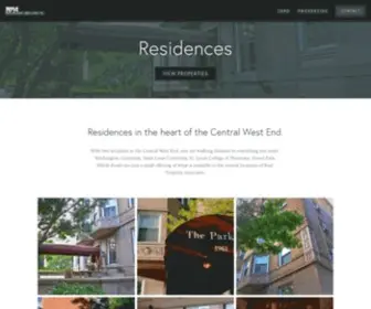 Apartmentstlouis.com(Apartments in the Central West End. Located near Washington University) Screenshot