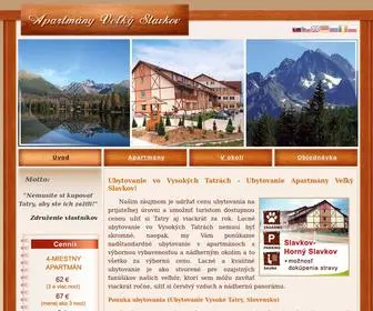 Apartmenttatra.com(Ubytovanie Tatry) Screenshot