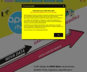 Apasshow.com.br(APAS SHOW) Screenshot