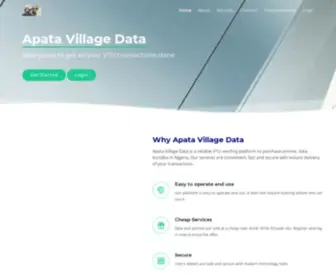 Apatacomputervillage.com(Apata Village Data) Screenshot