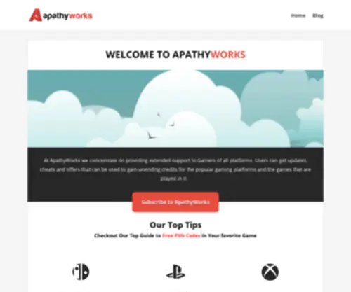 Apathyworks.com Screenshot