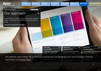 Apax.com(Apax Partners Private Equity Investment Group Fund Management Buyout) Screenshot