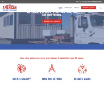 Apbcorp.com(Portable buildings) Screenshot