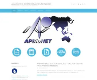 Apbionet.org(Fostering the growth of bioinformatics in the Asia Pacific region) Screenshot