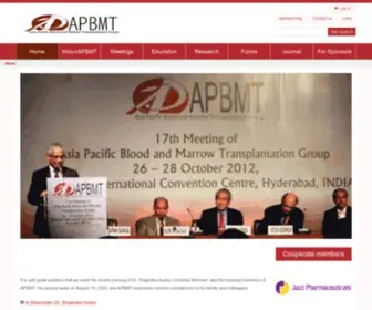 APBMT.org(The Asia Pacific Blood and Marrow Transplantation (APBMT)) Screenshot