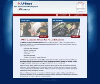 Apbnet.net(Safer Communities through Technology) Screenshot