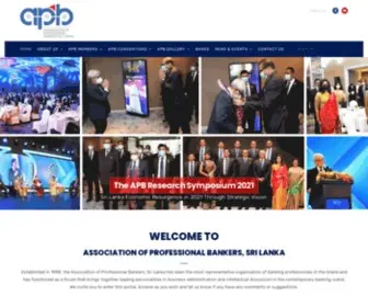 Apbsrilanka.org(Association of Professional Bankers) Screenshot