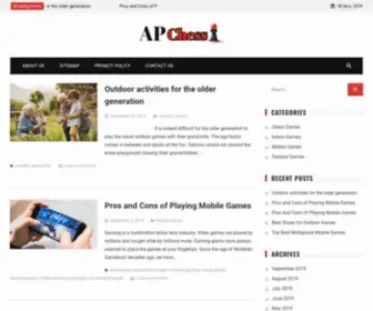 Apchess.org(APCA News) Screenshot