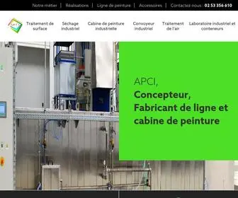 Apci-CF.eu(Fabricant de cabine de peinture) Screenshot