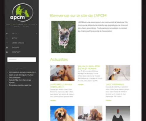 APCM.ch(Association des propriétaires de chiens de Monthey et environs) Screenshot