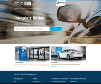 Apcoa.ch(Car parking with APCOA PARKING SWITZERLAND) Screenshot