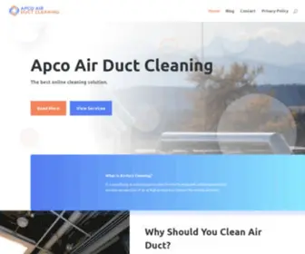 Apcoairductcleaning.com(Apco Air Duct Cleaning) Screenshot