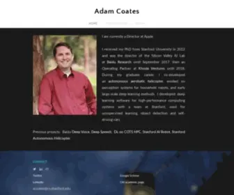 Apcoates.com(Adam Coates) Screenshot
