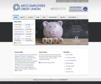 Apcocu.org(APCO Employees Credit Union) Screenshot